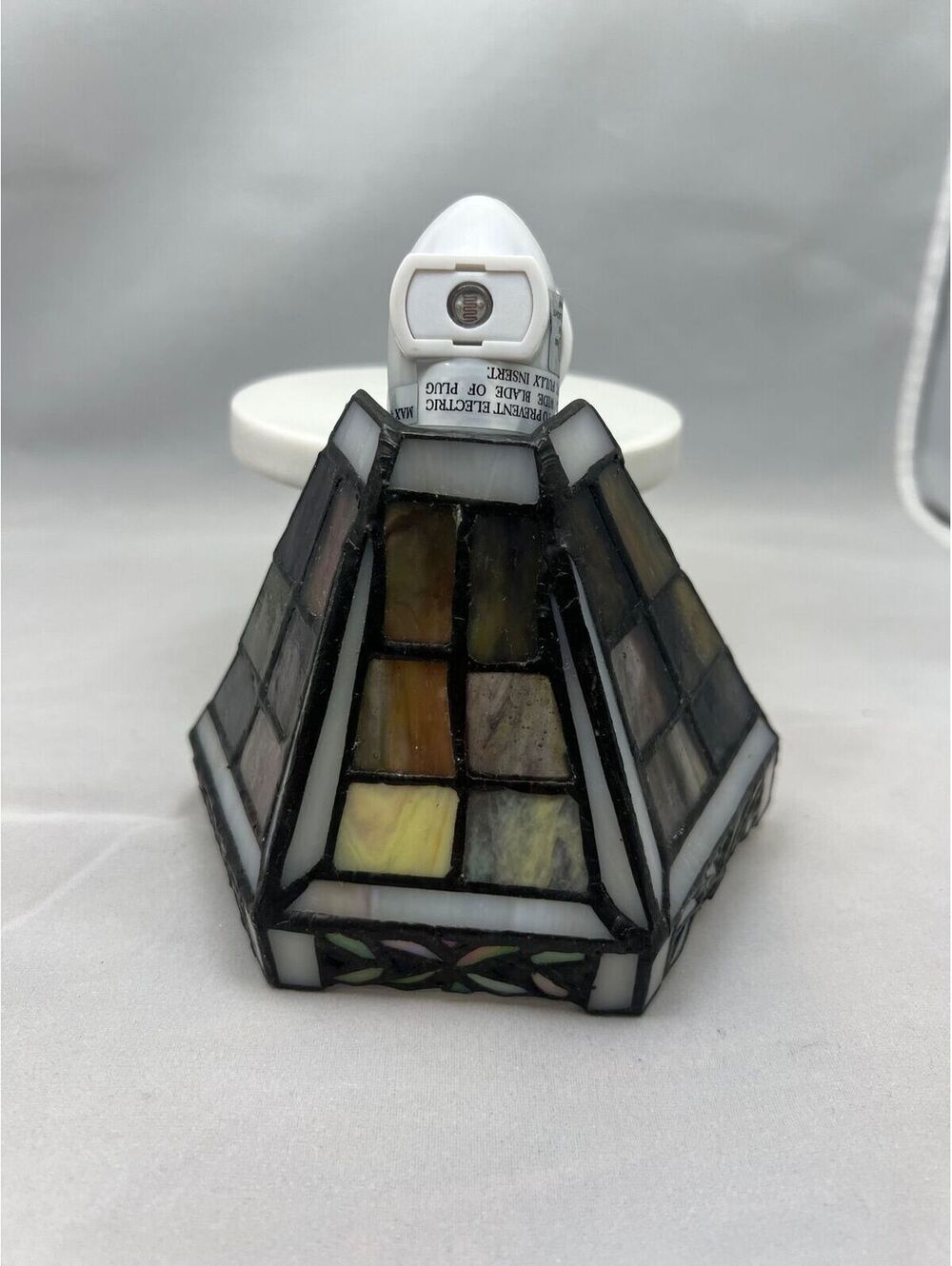 Mission style Stained Glass Night Light
